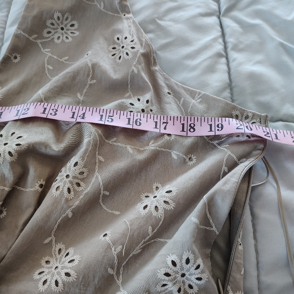 Joie Cotton Eyelet Halter Dress Mini Size 16 - Picture 7 of 11